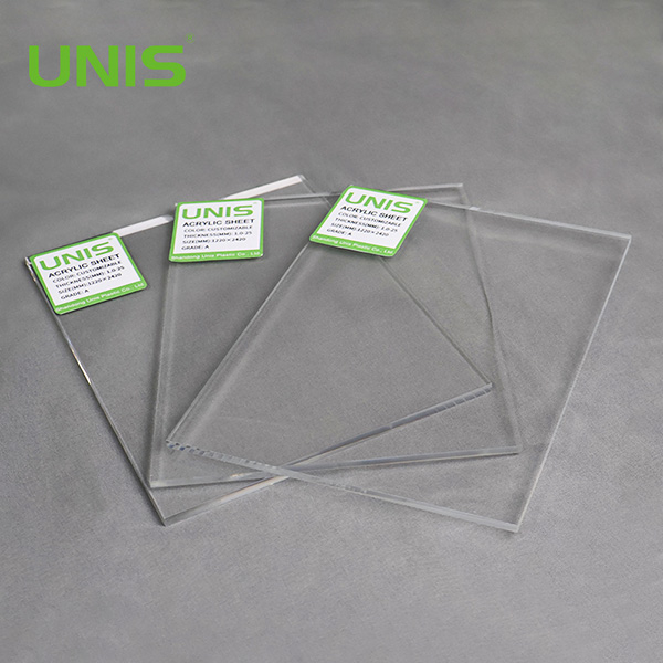 لوح أكريليك Unis أكريليك شفاف يمكن أن يصل إلى 93% من نفاذية الضوء العالية ذات نوعية جيدة