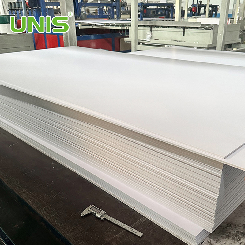 UNIS Pvc Celuka Foam Board لوح سيلوكا بلاستيكي السعر 1220 2440 أبيض