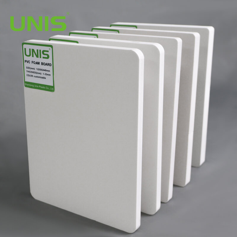 UNIS لوح فوم PVC 10 ملم لون أبيض 18 ملم 15 ملم